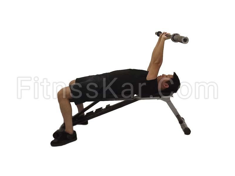 پشت بازو تا پشت سر هالتر خوابیده - تصویر 1