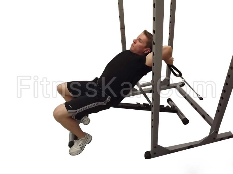 پشت بازو طناب سیم کش روی میز بالا سینه - تصویر 1