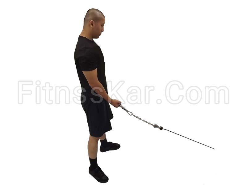 جلو بازو سیم کش تک ایستاده - تصویر 1