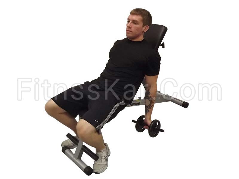 جلو بازو دمبل روی سطح شیب دار - تصویر 1