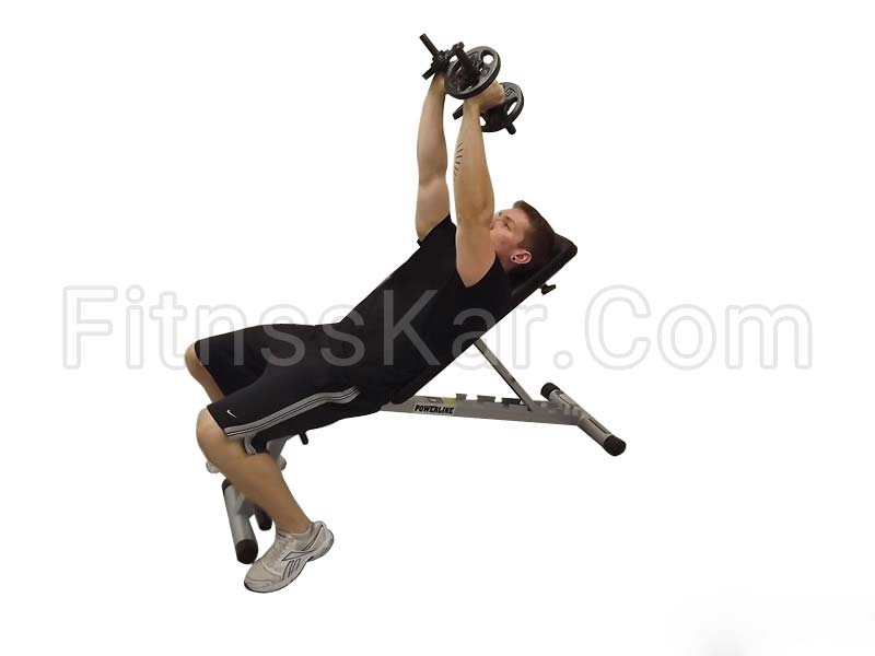 پشت بازو دمبل روی میز بالاسینه - تصویر 1