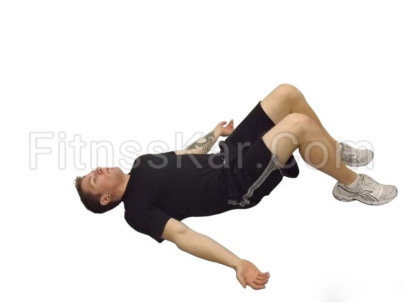 زیر شکم خوابیده زانو خم - تصویر 1