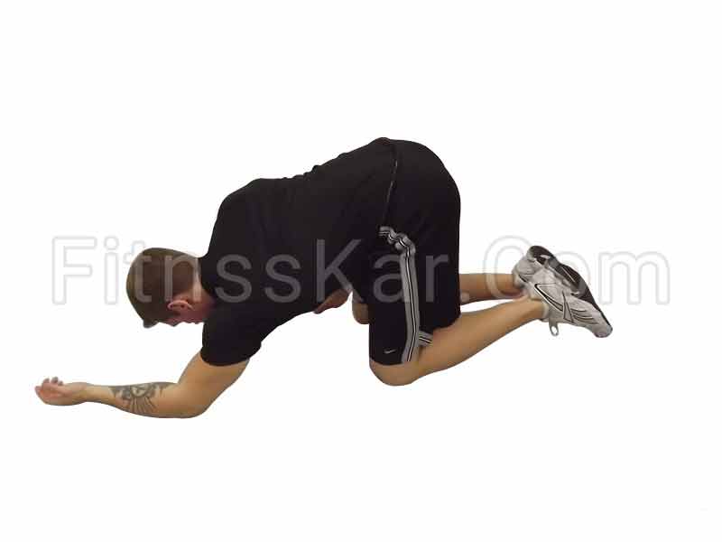 زیر بغل کششی روی زانو - تصویر 2