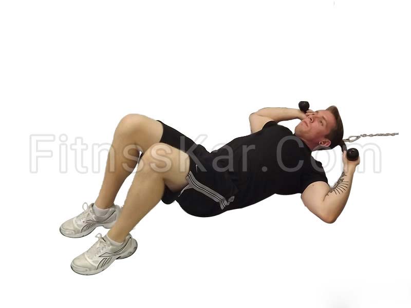 شکم کرانچ سیم کش خوابیده - تصویر 1