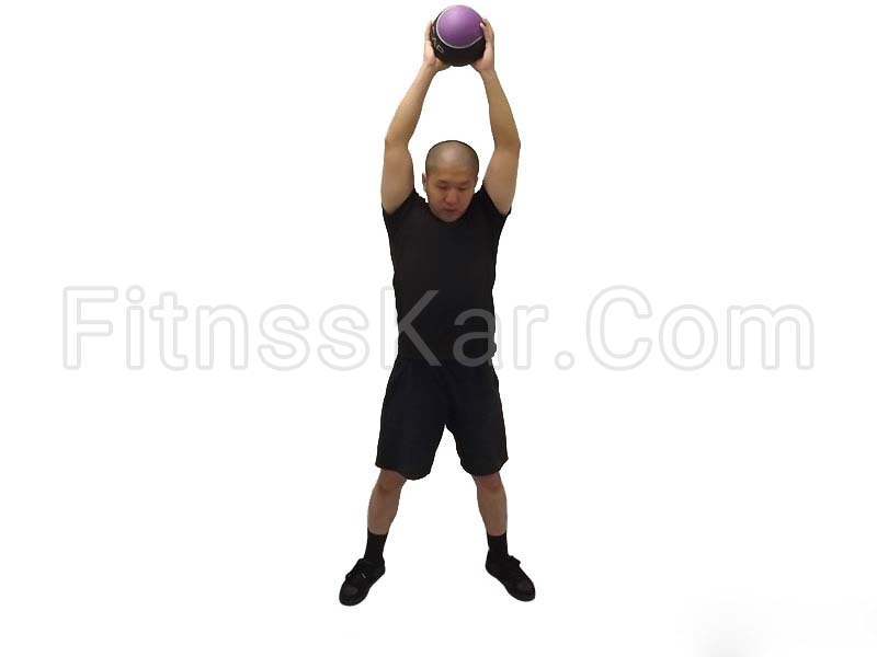 اسلم از بالای سر با توپ طبی - تصویر 1